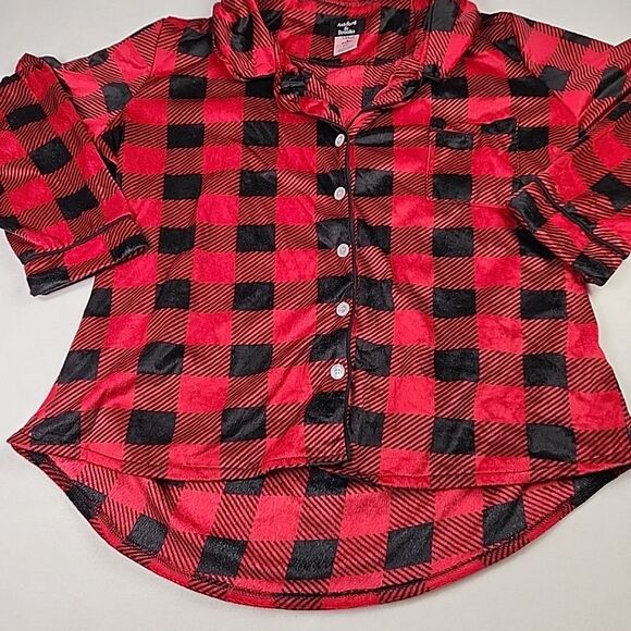 Ashford & Brooks Womens Fleece Long Sleeve Plaid Nightwear Pjs Pajama Set 2XL - Picture 6 of 11